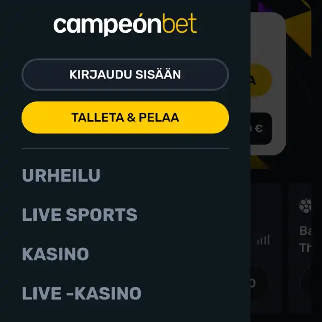 Campeonbet mobiili