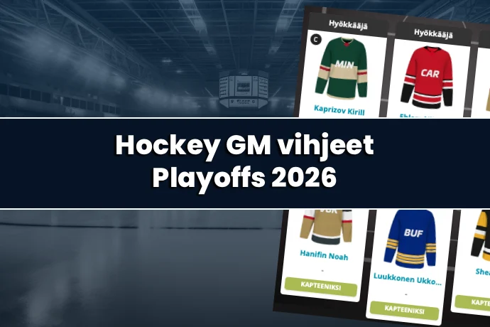 Hockey GM vihjeet: Playoffs 2026