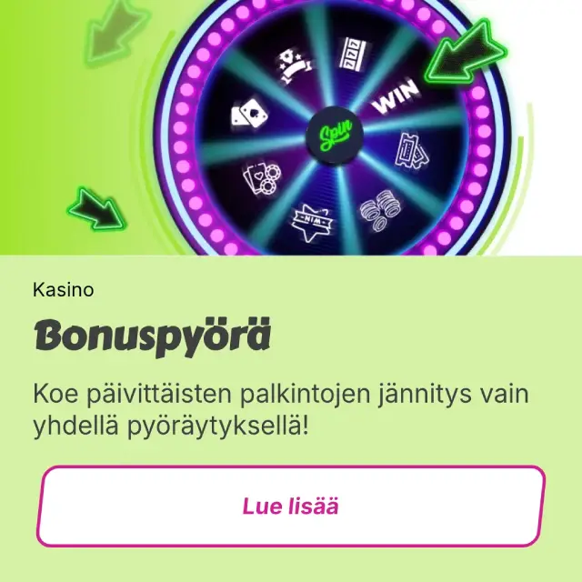 Huikee kasinon bonuspyörä