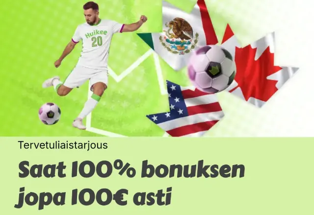 Huikee kasinon vedonlyöntibonus