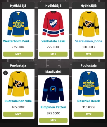 Koutsin liigapörssijoukkue Playoffs-jaksolle 2026