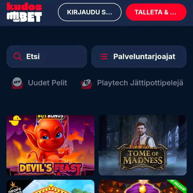 Kudosbet kasinoaula
