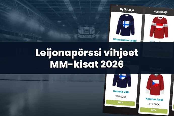 Leijonapörssi vihjeet: Jääkiekon MM-kisat 2026