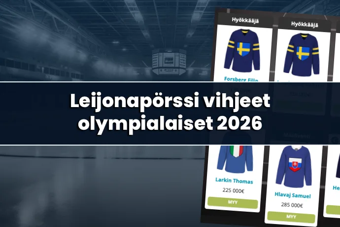 Leijonapörssi vihjeet: olympialaiset 2026