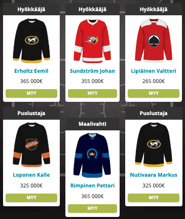 Liigapörssin kolmosjakso 25-26 (11 vaihtoa - vaihtoehto a)