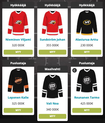 Liigapörssin kolmosjakso 25-26 (20 vaihtoa)