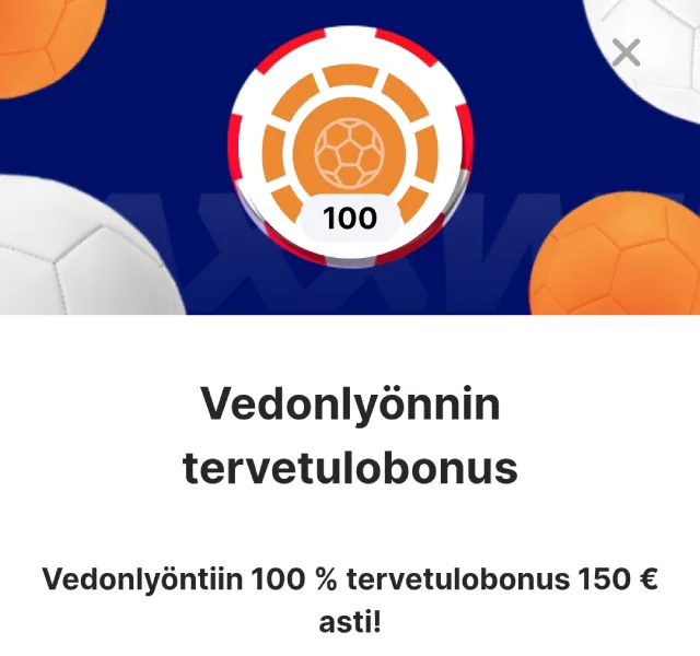 Maxxwin vedonlyöntibonus