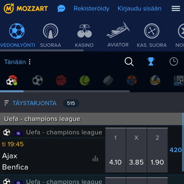 Mozzart Vedonlyönti