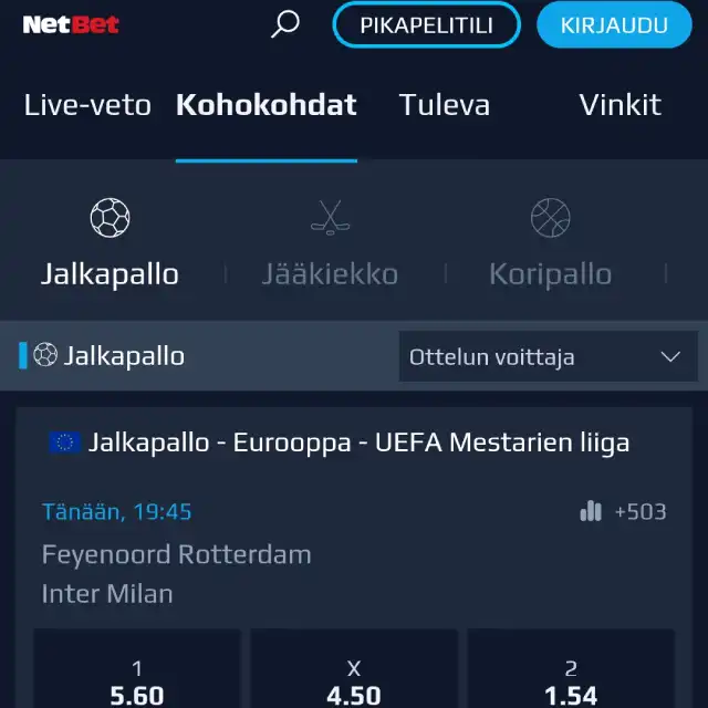 Netbet vedonlyönti