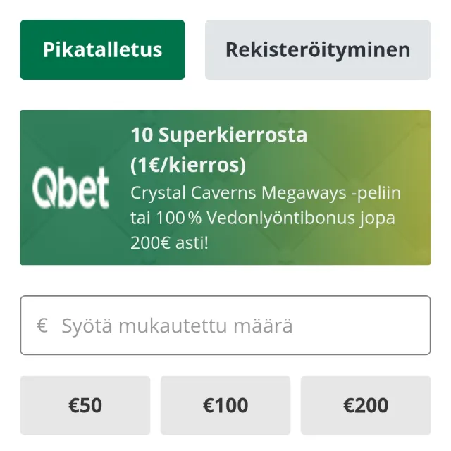 Qbet Pay N Play -kasino
