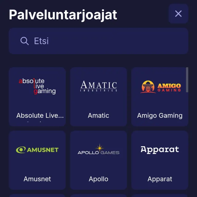 Rizzio Casinon pelinvalmistajia