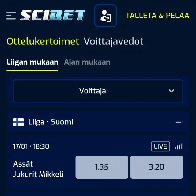 Scibet vedonlyönti