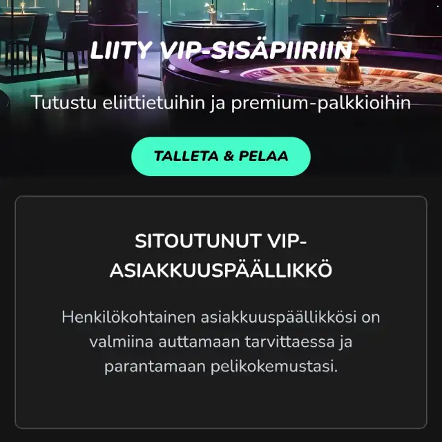 TikTakBet VIP-ohjelma