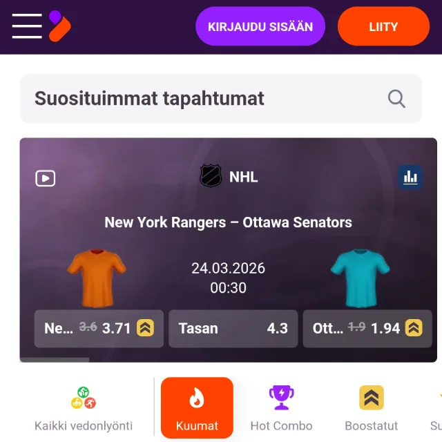 Tonybet vedonlyönti