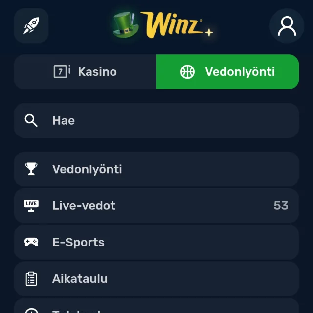 Winz Casino mobiili